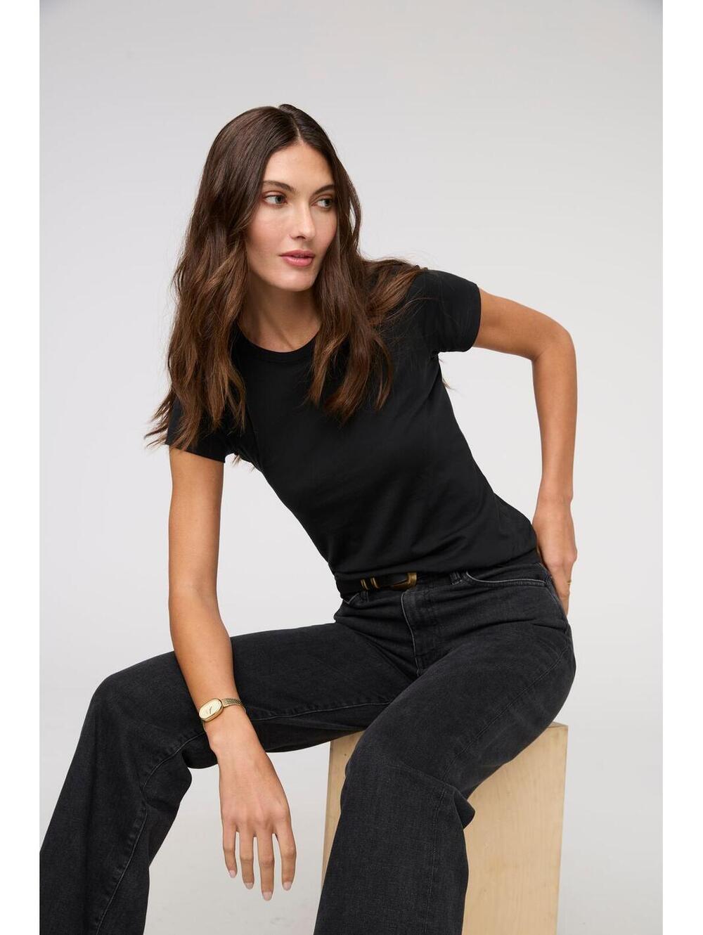 DUER Midweight Performance Denim High Rise Wide Leg - Picture 3 of 6